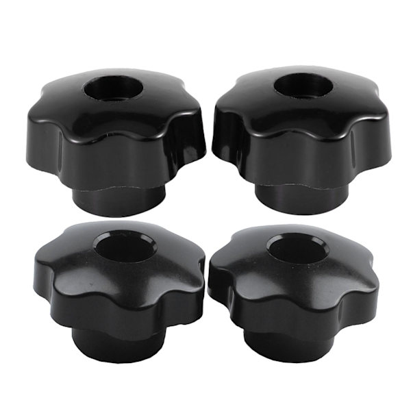 2 kpl M10 naaraslangalliset mutterit 50mm muoviset tähtipäiset kiinnitysknupit kahvalla ja M8 x 50mm halkaisijaiset kierteet