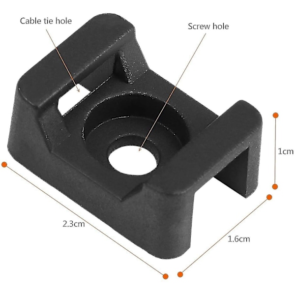 Kabelbinder Nylon Festesett, Dobbelt Fiksert, Vanntett Og Slitesterk (150 Stykker)