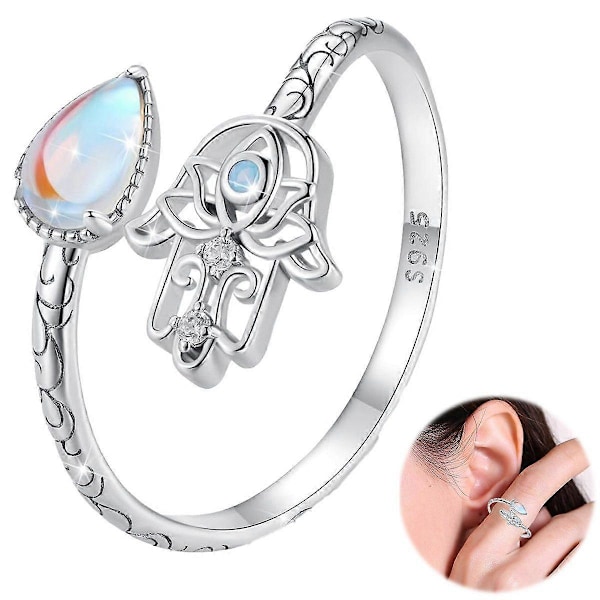 Ring i s925 sterlingsilver, glatt handgjord design, elegant stil, perfekt present.