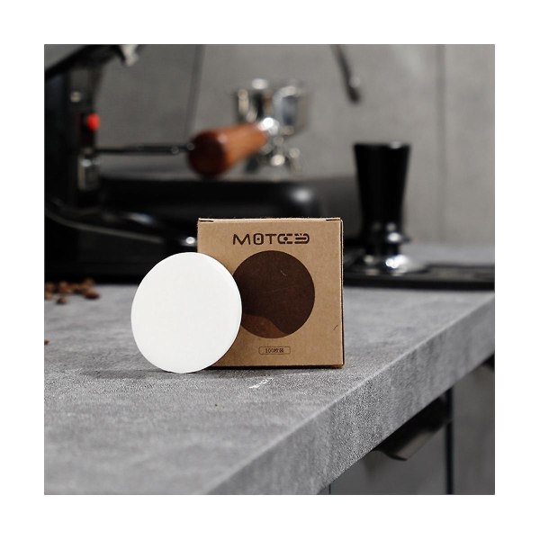 Kaffepapirfilter for espressomaskin 400 stk Ubleket Espresso Filter Screen Portafilter