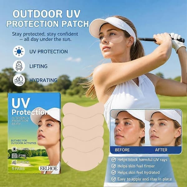 UV-skyddande plåster för utomhusbruk - 5 par/förpackning