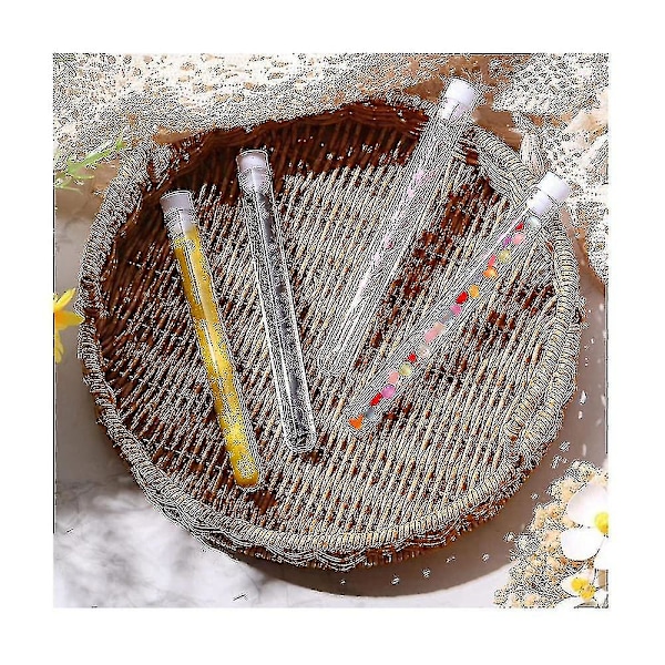 100 st Klar Provrör med Lock 25 ml Plast rör 16 x 150 mm Plastflaskor för Vetenskapliga Exper