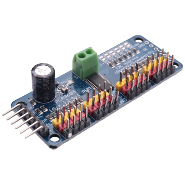 PCA9685 16-kanals 12-bit PWM servomotordriver IIC-modul til robotgrænseflade I2C-modul