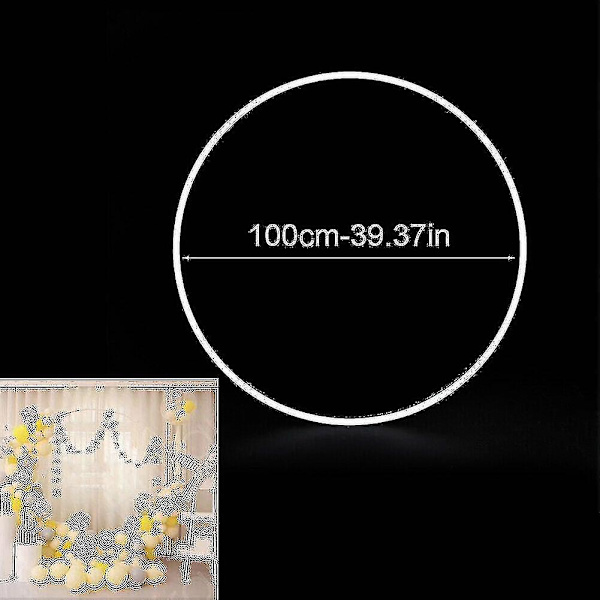 60/80/100/150cm Ilmapallorengas Pyöreä Suuri Ilmapallokaari Ympyrä Rengasjalusta Pidike Ilmapallokranssi Taustakehys Sarake Hää