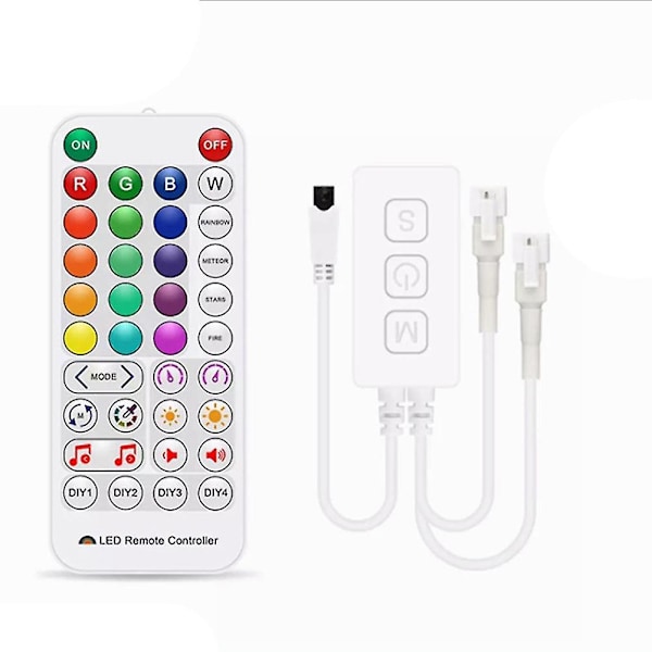 Sp511e Wifi Musik LED Controller til WS2812b WS2811 Adressebare Pixel RGB Dobbelt Udgang Smart Stemmestyring