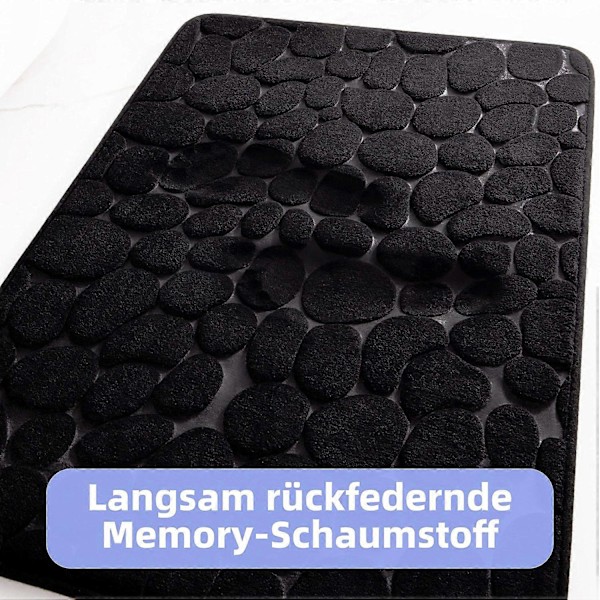 Bademåtte skridsikker memory foam bademåtte blød hyggelig polstret komfort holdbar luksus