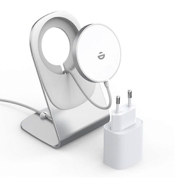 Trådløs oplader kompatibel med MagSafe-oplader, iPhone-oplader, induktiv ladestation, magnetisk induktionsoplader, trådløs hurtigoplader