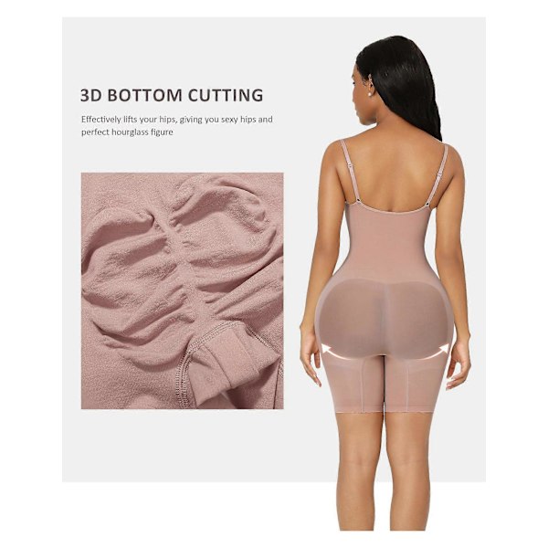 Formende shapewear, body shaper overbust med justerbare stropper, formende body