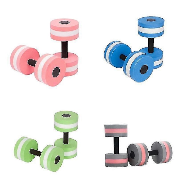 Svømmebrætter Flydende Dumbbell Svømmehjælp Børn Vandtræningsudstyr grå pink