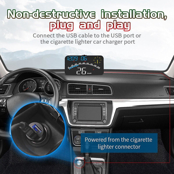 G10 Bil-HUD GPS Universal Biltillbehör