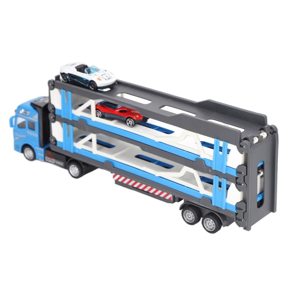 Mega Hauler Truck Alloy Transport Car Carrier Truck Legetøj Med Ejection Race Track For Børn
