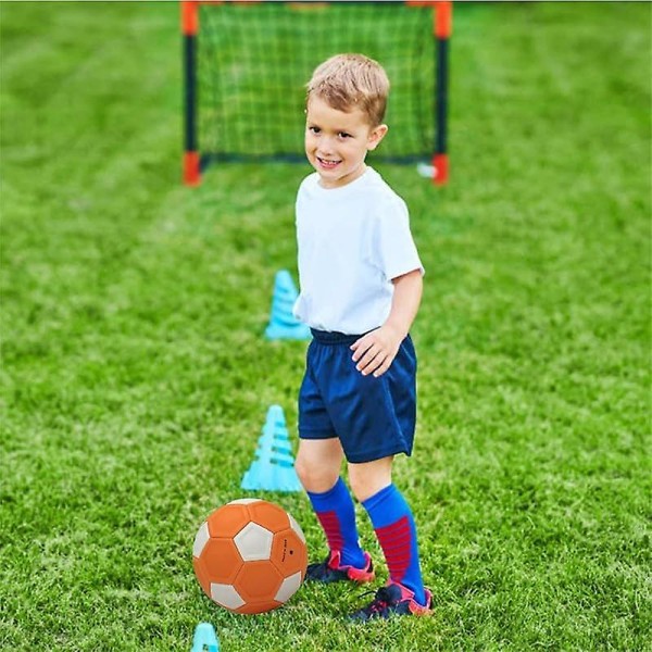 Kurva och svänga fotboll fotboll leksak 20 cm Eva gummi svänga boll spark som proffsen, bra present för pojkar och flickor