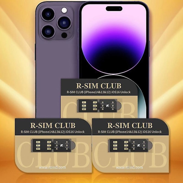 R-sim18 Club Rsim Club R-simclub Cpu-oplåsningskort Sim-kort-klistermærke til Rsim