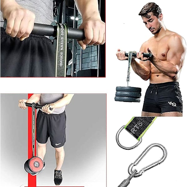 Ranne- ja kyynärvarsi Blaster -rullat, kyynärvarsien vahvistaja, käsivarsien triceps- ja biceps-treenaaja, painonkantava köysiharjoittelu kuntosalille ja kotikäyttöön