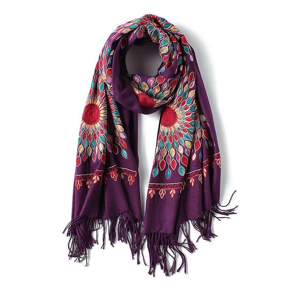 Dame Oversize Tassel Shawl Scarf Wraps - Lilla