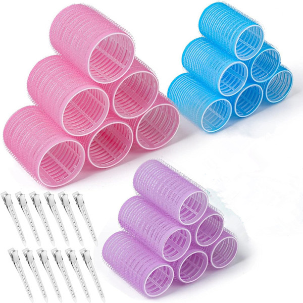 Pink 4.5+Blue 3.6+Light purple 2.5)*6 sets+12 alloy clips