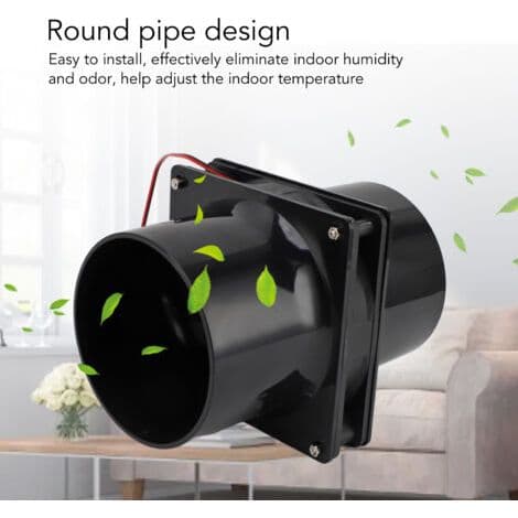 Ej.Life – 10W Solar Udsugningsventilator – 12V Solpanel – Holdbart ABS Materiale – Til loftsrum, drivhuse og autocampere