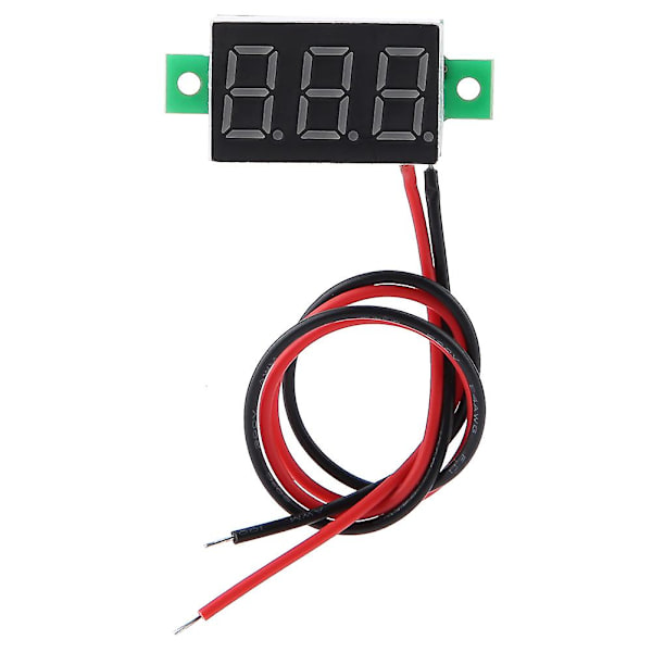 2,5-30V Digital LED Display Voltmeter 0,36 tommer To-trådet DC Spændingsmåler
