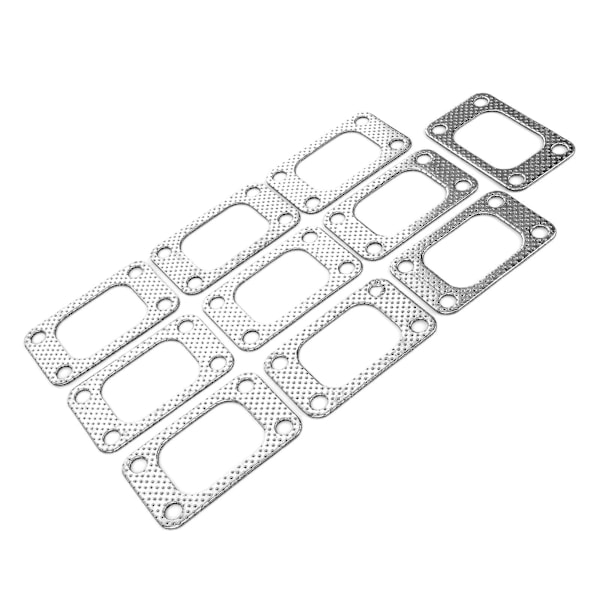 10 stk. T3 Flanger Turbo Pakningssæt Grafit Aluminium Passer til T34 T35 T38 GT35 Turbo