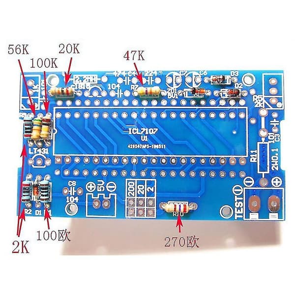 Voltmeter DIY-kit S ICL7107 Mätare Digital Voltmeter
