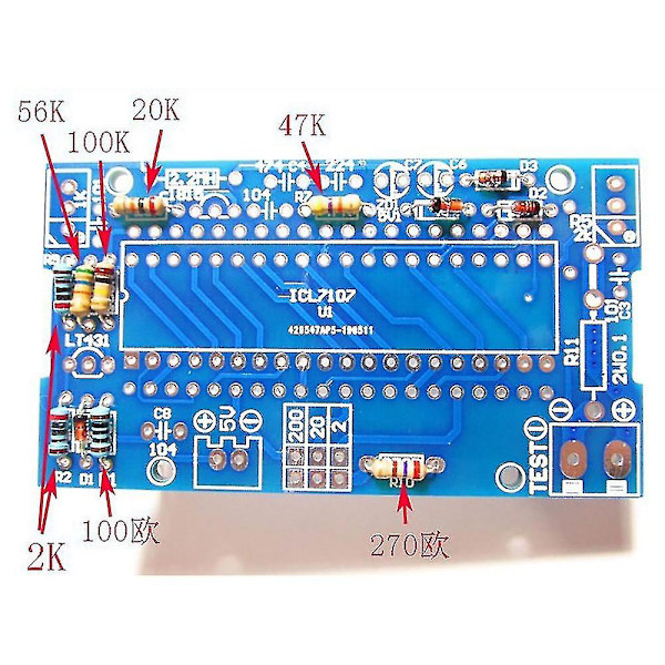 Voltmeter DIY Kit S ICL7107 Meter Digital Voltmeter