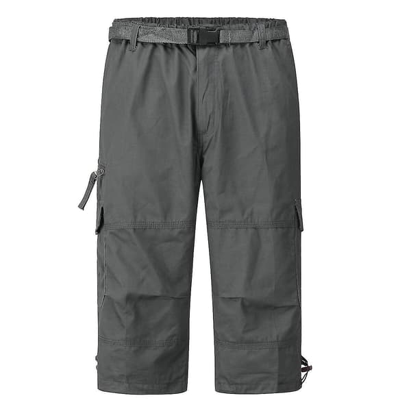 Herre Multi-Pocket Cargo Cropped Bukser