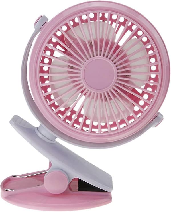 USB Mini Ventilator - Bordbord, Bærbar, Stille, Klips