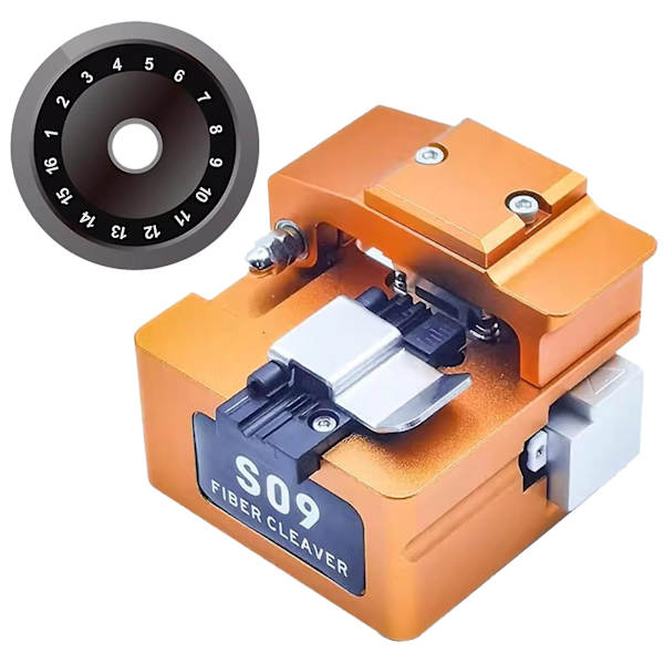 Ai-9 Fusion Splicer Kit Optisk Fiberkutter S09 Med Wast Box Ny Fg