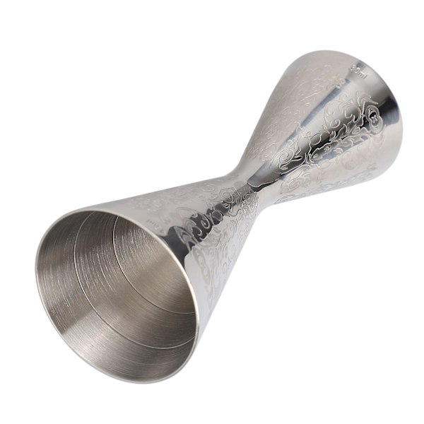 Jigger i rustfritt stål med skala - 30 ml og 45 ml målebeger for bar, bartendertilbehør