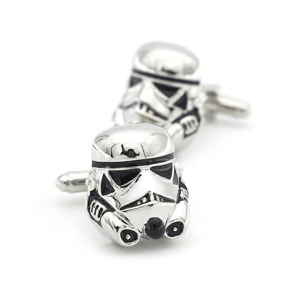 Star Wars Stormtrooper Mansjettknapper i Sølvfarget Sinklegering