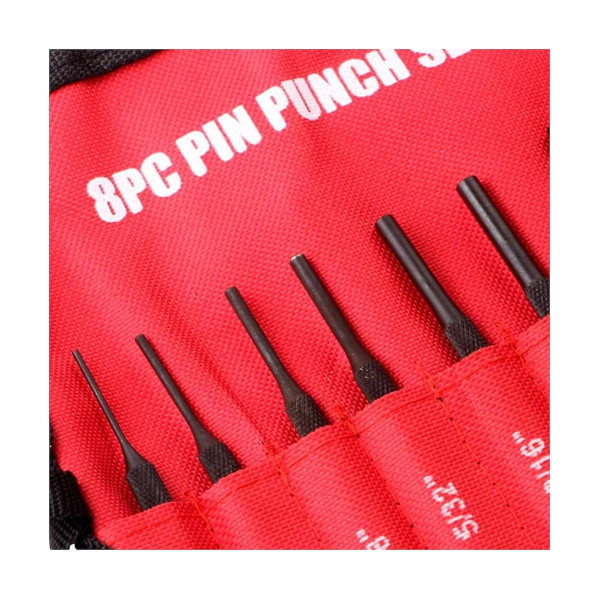 8 kpl Ammattimainen Roll Pin Punch Set Case Pin Punch Tool Pin Grip Roll Pin Punch Koruille ja Wat
