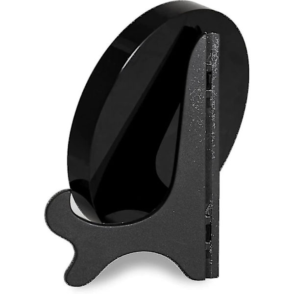 Musta obsidiaani ennustamispeili, luonnollinen musta obsidiaani ennustamispeili Feng Shui -käyttöön jalustalla, joogaenergiakuvapeili sisustukseen