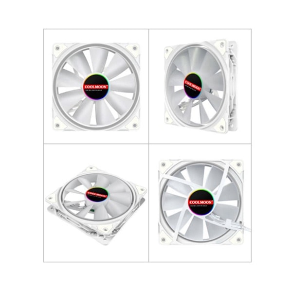 12cm Chassifläkt Argb PC-Kylning Kylare Radiator Bärbar Synkroniserbar Justerbar Rgb Fläktar Ventilador