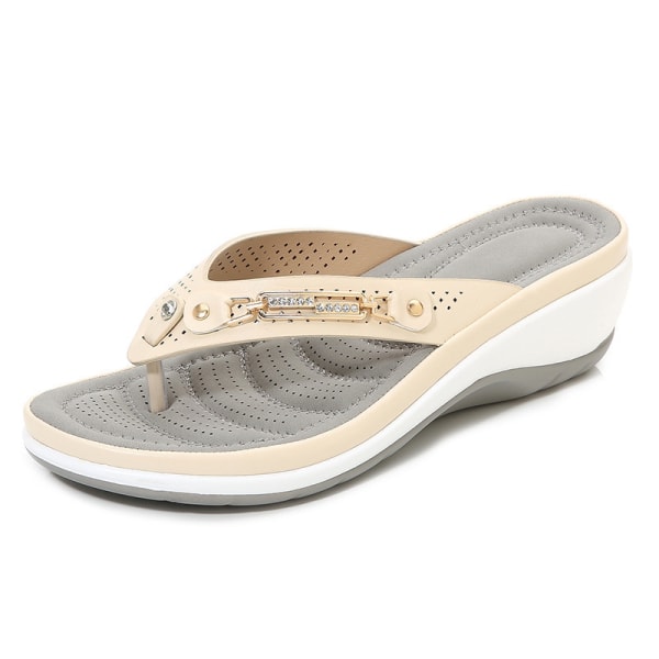 Soft Cushion Flip-flop sandaler Damer Slippers sommarskor White 38