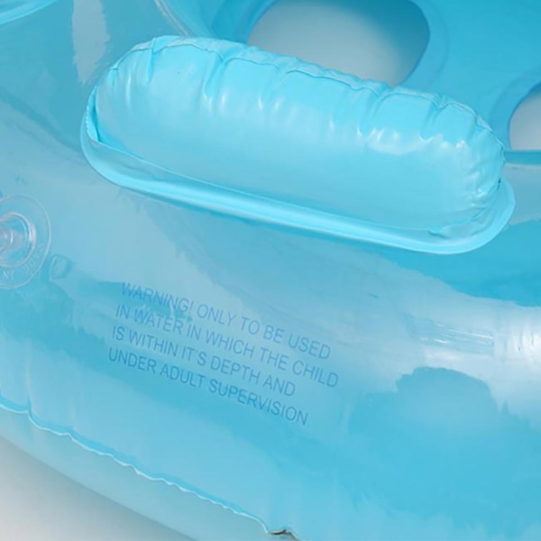 Baby Uppblåsbar poolflotta med cover, för småbarn från 3 till 36 månader gammal Simträning Blue