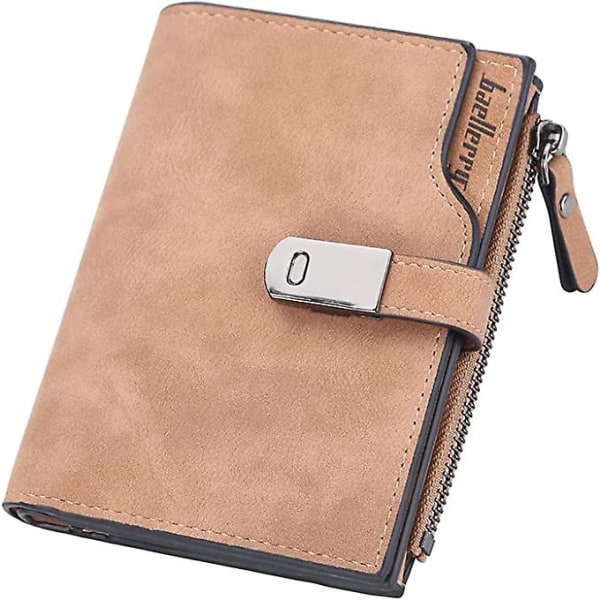 Vintage plånbok dam Lång plånbok med stor kapacitet Elegant söt damplånbok Svart (brun)