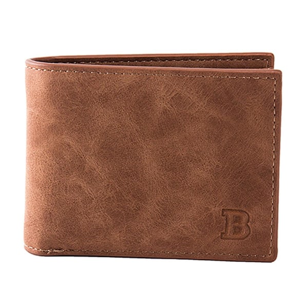 Mjuk smidig plånbok med myntfack -Brun Brun Brun