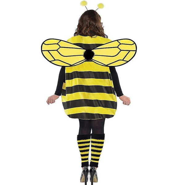 Dam Bee Kostym Accessoarer Halloween Bee Cosplay Kostym Bee Kostym Set XL