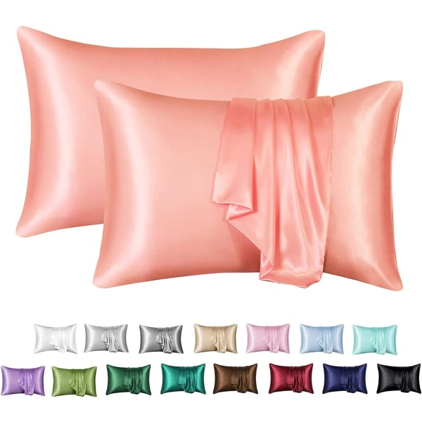 Silk Satin Örngott 2-pack (utan fyllmedel) Blush 51X91cm