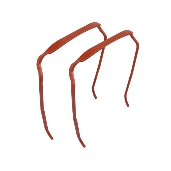 2 ST Osynlig hårbåge, lockigt tjockt hår Medium pannband Red