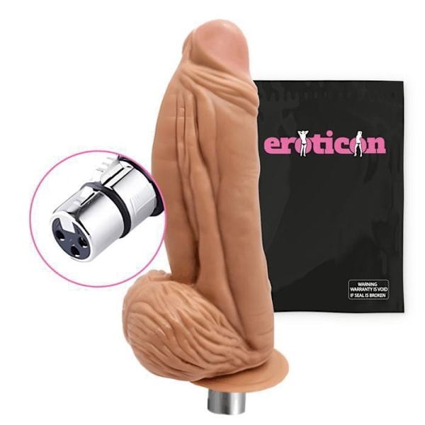 Gode XXL - Eroticon - Megadildo - 26,5 cm - 7,5 cm - Yhteensopiva seksikone Hud