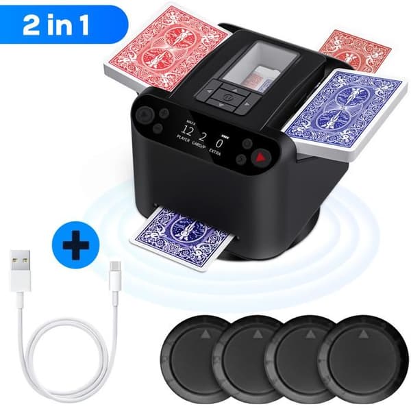 Kortblander - SHOPWISE - Genopladelig - Stille - 2 tilstande (auto/manuel) - Kompakt format