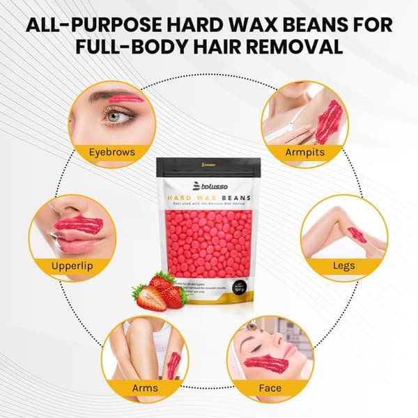 Vaxkit - BOLUSSO - 500 g pärlor - 5 dofter - Utan remsa - Ansikte & ben