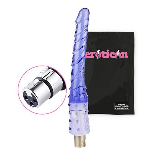 "Godemichet - Eroticon - Pitkä 21,8 cm - Vaaraton PVC - Yhteensopivat Eroticon - Unisex" Blå