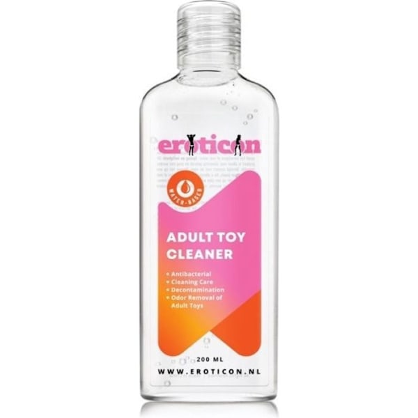 Antibakteriel rengøringsmiddel - Eroticon - 200 ml - Desinficerer - Neutraliserer lugte - Sikker for kroppen Klar