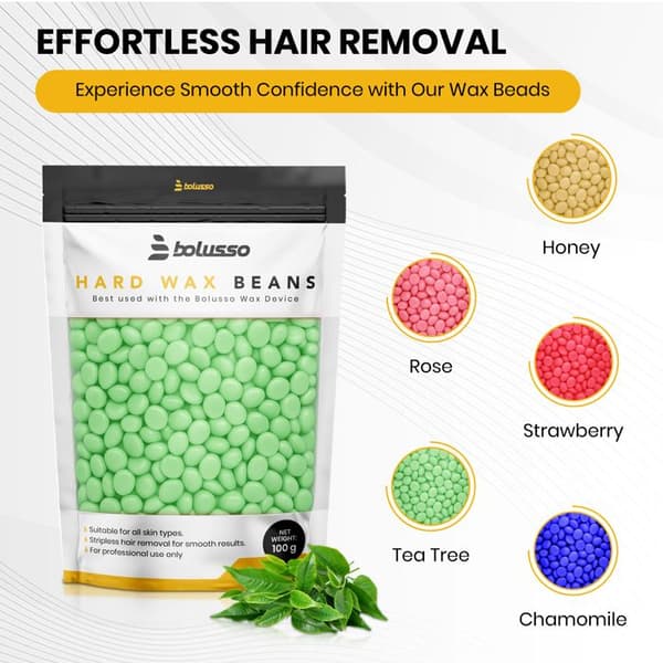 Vaxkit - BOLUSSO - 500 g pärlor - 5 dofter - Utan remsa - Ansikte & ben