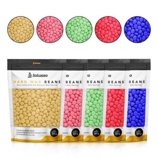 Vaxkit - BOLUSSO - 500 g pärlor - 5 dofter - Utan remsa - Ansikte & ben