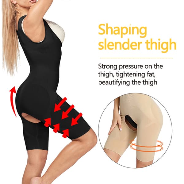 Dame Shapewear Dam Body Shaper GRÅ S-M Grå Grey S-M