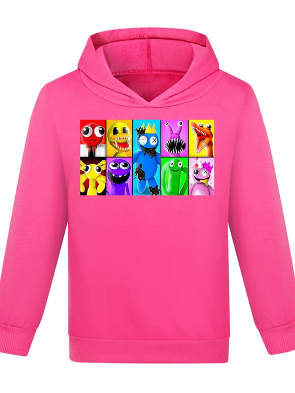 Kids Rainbow Friend Hettegenser Sweatshirt Pullover Rose red.k Rose red 150cm