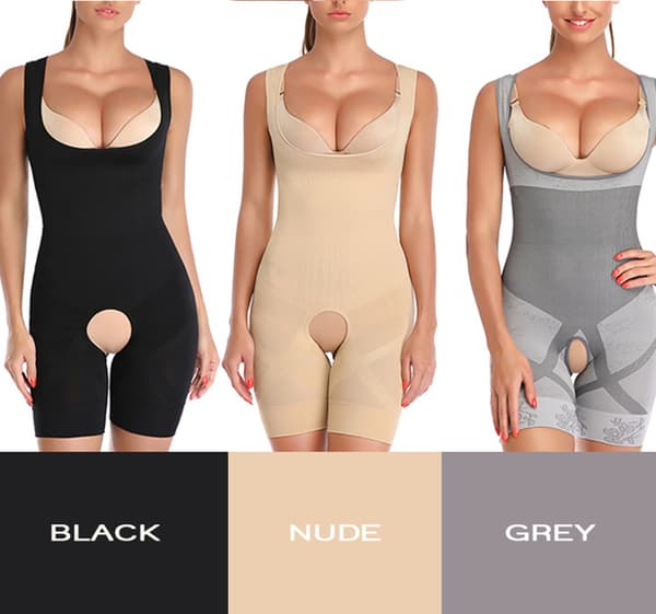 Dam Shapewear Dam Body Shaper GRÅ S-M Grey Grey S-M